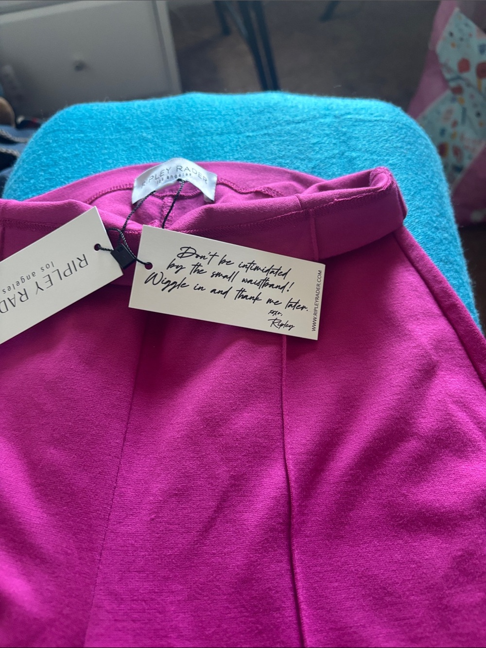 Wide Leg Pants in Magenta - Women's Stylish High-Waist Trousers - Picture 5 of 5